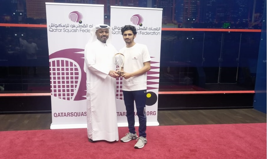  Muhammad Ammad wins Qatar Junior Open Squash title